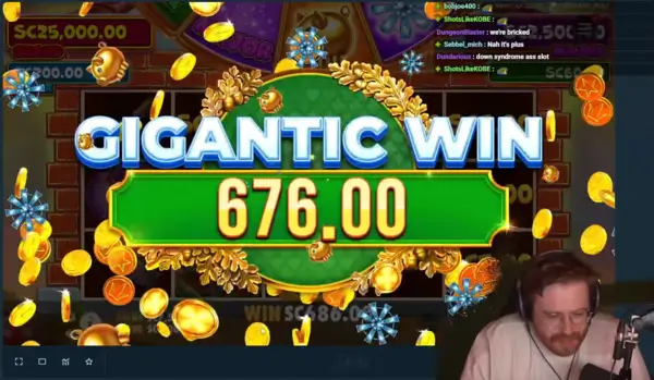 Screenshot: PaymoneyWubby win 676$