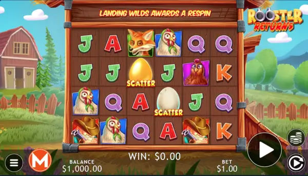 Slot machine Rooster returns